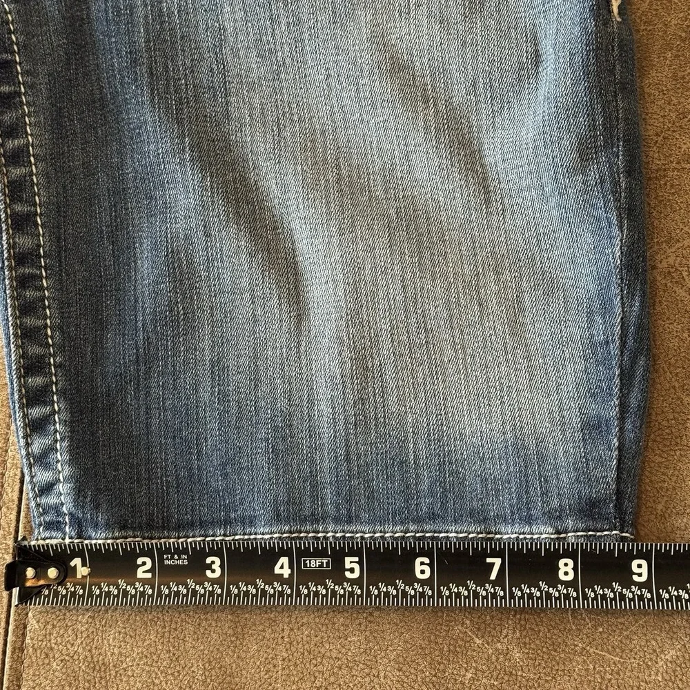 Ariat REAL Denim Bermuda Shorts Womens 29R Western Studded Stretch Denim